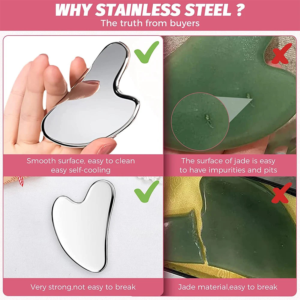 Stainless Steel Gua Sha Facial Tool