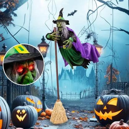 Halloween Hovering Witch Prop